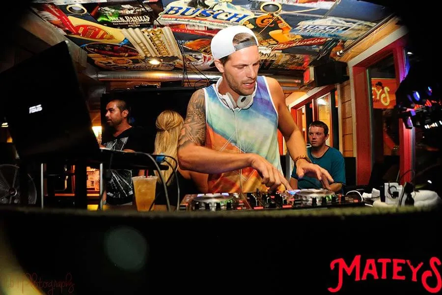 DJ playing inside MATEYS Bar & Restaurant