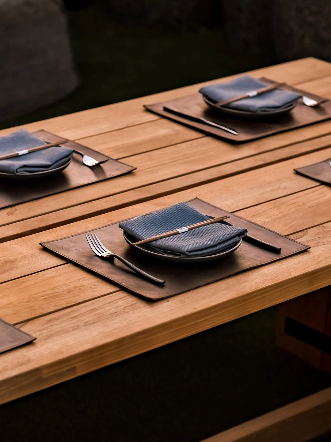 Table set on the KAUBOI open-air terrace