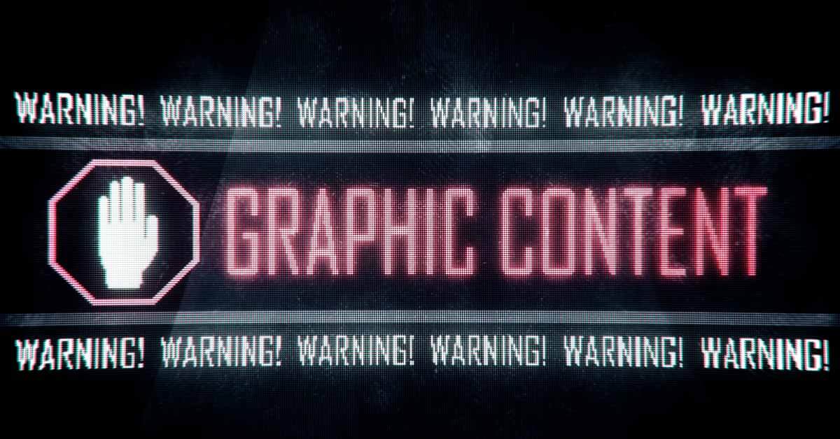Content warning обзор. Warning content. Graphic content. Warning graphic content. Предупреждение в играх.